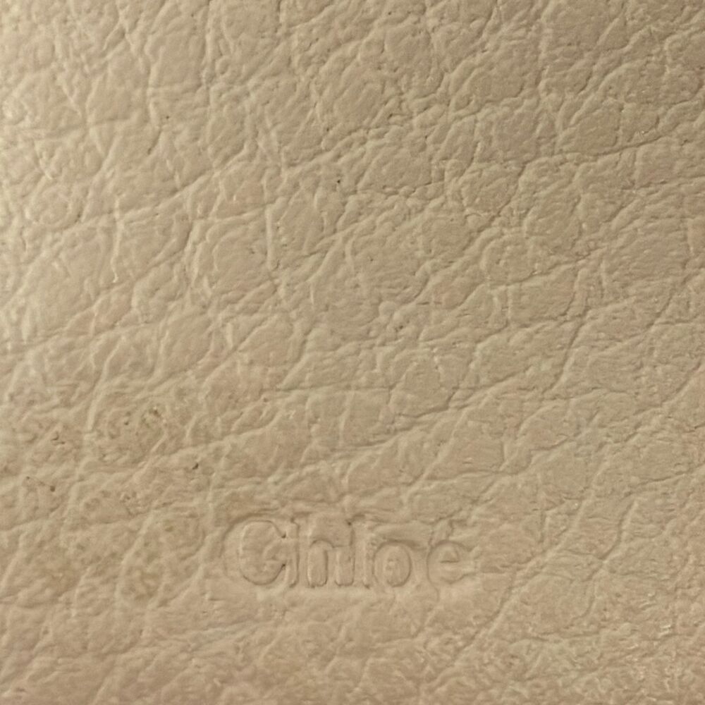 Chloé Alphabet Small Trifold Wallet Trifold Wallet Beige Gold - Picture 5 of 7